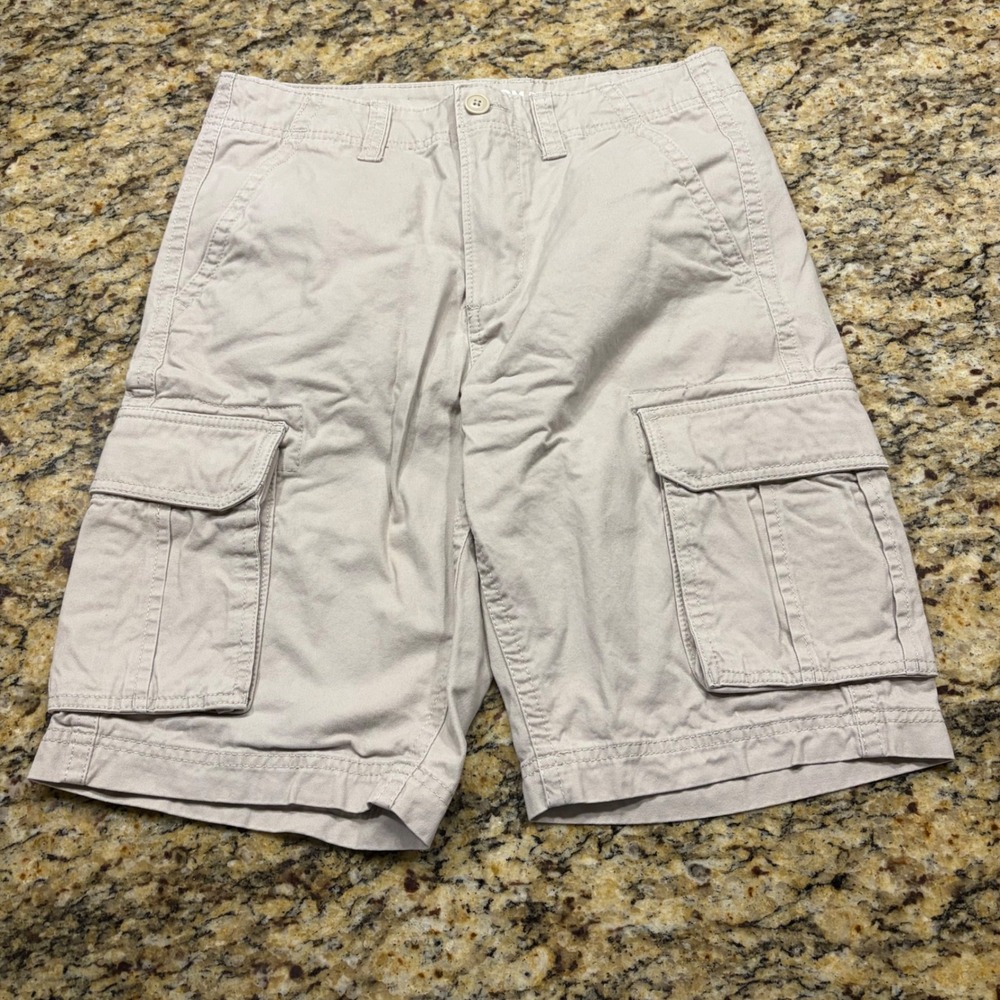 Sonoma Goods For Life Mens Khaki Cargo Shorts Size 30 Tan Cotton Utility Casual